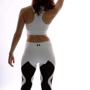 Feel the best you in our black white print sport gym leggings with Native Wear